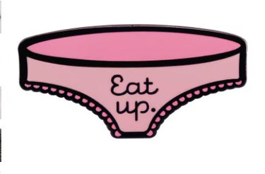 Eat Up Kinky Enamel Pin- Unique Design for Bold Fashion Statements by Scandals